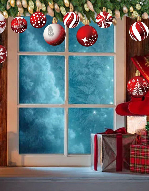 Load image into Gallery viewer, 24pcs Red Peppermint Candy Ornaments &amp; Yard Signs Christmas Tree Decor
