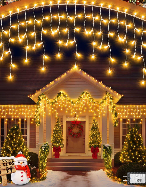Load image into Gallery viewer, JIXXULVU 2 Pack 53FT 486 LED Outdoor Waterproof Timer Warm White
