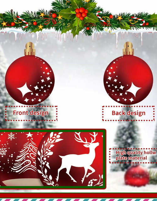 Load image into Gallery viewer, 24pcs Red Peppermint Candy Ornaments &amp; Yard Signs Christmas Tree Decor
