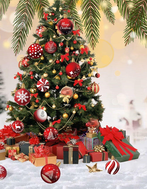 Load image into Gallery viewer, 24pcs Red Peppermint Candy Ornaments &amp; Yard Signs Christmas Tree Decor
