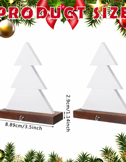 Load image into Gallery viewer, Beeveer Christmas Tree Stocking Holder Wooden Mantle Hanger White 9.8 Inch 2 Pc
