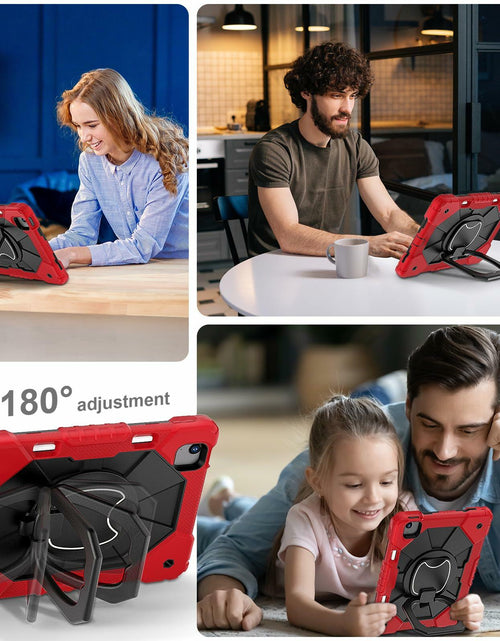 Load image into Gallery viewer, WESOROL iPad Air 11" Case M3 2025 M2 2024 7th/6th Gen 360 Stand Pen Holder Black
