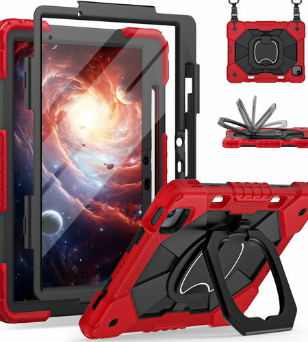 WESOROL iPad Air 11" Case M3 2025 M2 2024 7th/6th Gen 360 Stand Pen Holder Black