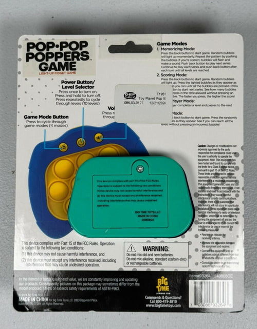 Load image into Gallery viewer, Toy Plane Pop It Light-Up Sensory Fidget Game Blue Green
