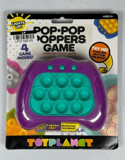 Load image into Gallery viewer, Toy Plane Pop It Light-Up Sensory Fidget Game Blue Green
