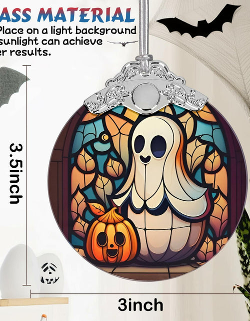 Load image into Gallery viewer, Christmas Ornament Stained Glass Ghost Holiday Decoration Unique Gift
