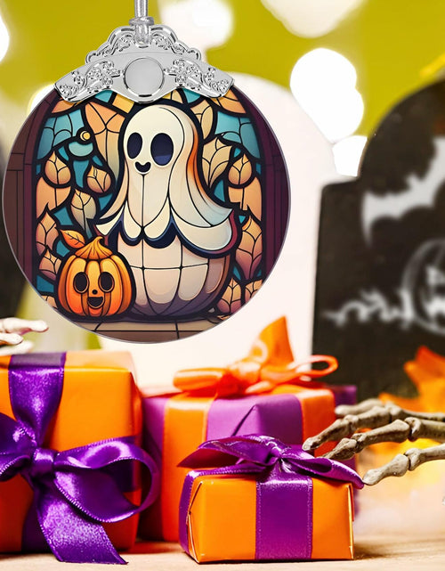 Load image into Gallery viewer, Christmas Ornament Stained Glass Ghost Holiday Decoration Unique Gift
