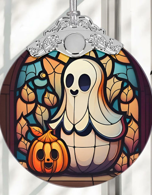 Load image into Gallery viewer, Christmas Ornament Stained Glass Ghost Holiday Decoration Unique Gift
