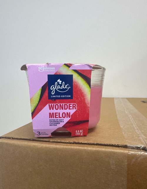 Load image into Gallery viewer, Glade 3-Wick Scented Candle Jar Wonder Melon Pink 6.8oz 3 Count
