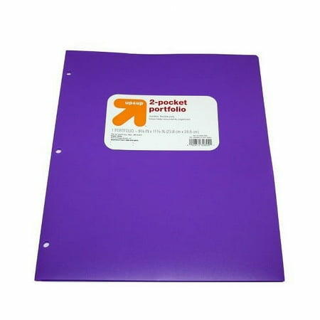 Load image into Gallery viewer, up &amp; up 2 Pocket Plastic Folder Purple 11.38x9.38 Inches
