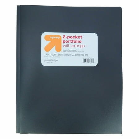 Load image into Gallery viewer, Plastic Folder 2 Pocket Portfolio Black Set of 6 - Letter Size
