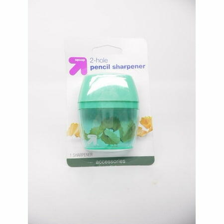 Load image into Gallery viewer, Up&amp;up Pencil Sharpener 2 Hole Handheld ABS Steel Colors May Vary 1ct
