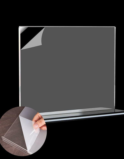 Load image into Gallery viewer, Tomorotec 3-Pack Acrylic Sign Holder 7x5in Horizontal Black Base
