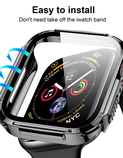 Load image into Gallery viewer, Mesime Rugged Case Apple Watch Series 8 7 41mm Grey with Tempered Glass
