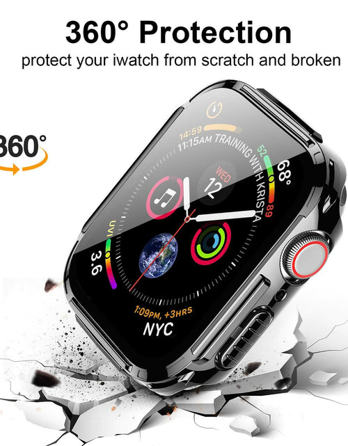 Load image into Gallery viewer, Mesime Rugged Case Apple Watch Series 8 7 41mm Grey with Tempered Glass
