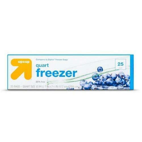 Load image into Gallery viewer, Up &amp; Up Quart Freezer Bags Blue 40 ct One Size
