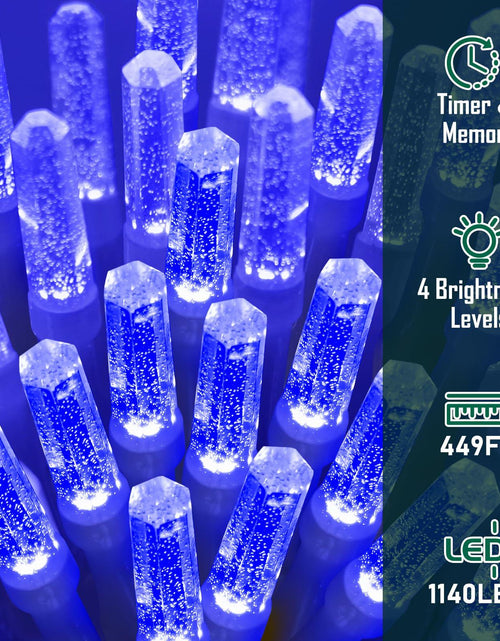 Load image into Gallery viewer, Heceltt 1140 LED 449FT Outdoor String Lights Blue 8 Modes Timer IP44
