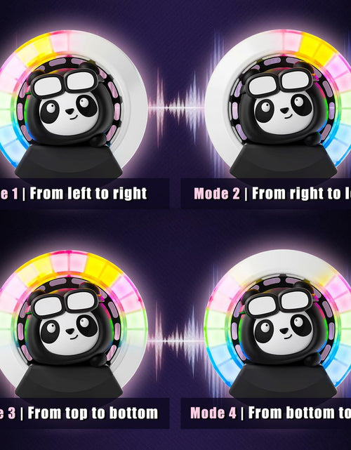 Load image into Gallery viewer, Car Air Fresheners Panda Voice-Activated Rhythm LED Light Blue Automotive

