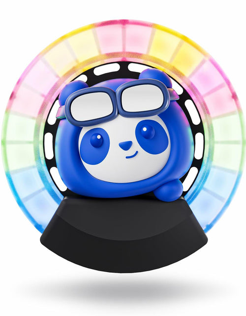 Load image into Gallery viewer, Car Air Fresheners Panda Voice-Activated Rhythm LED Light Blue Automotive
