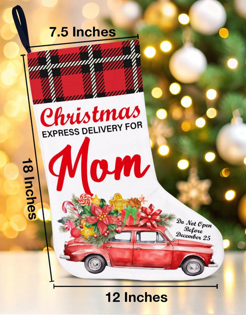 Load image into Gallery viewer, TSUYAWU Mom Christmas Stocking Hanging Decoration 18x12 Inch Xmas Holiday
