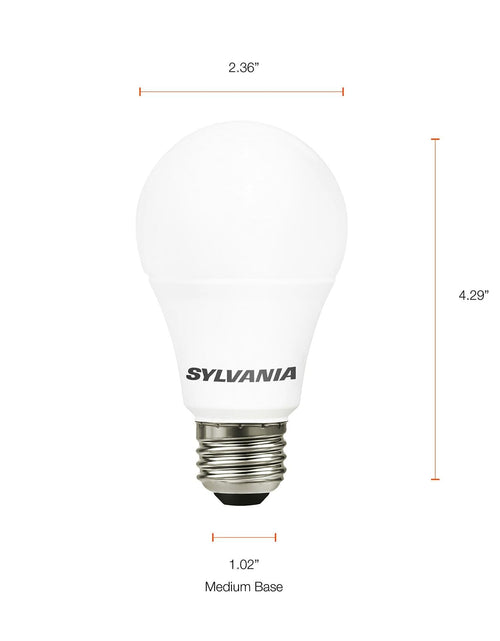 Load image into Gallery viewer, SYLVANIA LED Light Bulb 75W Equivalent A19 12W Medium Base Daylight 1 Pack
