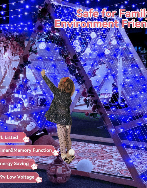 Load image into Gallery viewer, Heceltt 1140 LED 449FT Outdoor String Lights Blue 8 Modes Timer IP44
