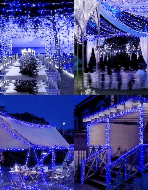 Load image into Gallery viewer, Heceltt 1140 LED 449FT Outdoor String Lights Blue 8 Modes Timer IP44
