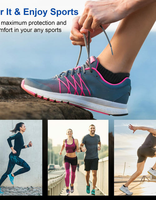 Load image into Gallery viewer, Amutost Womens Athletic Ankle Socks No Show Cushioned 6 Pairs Size M
