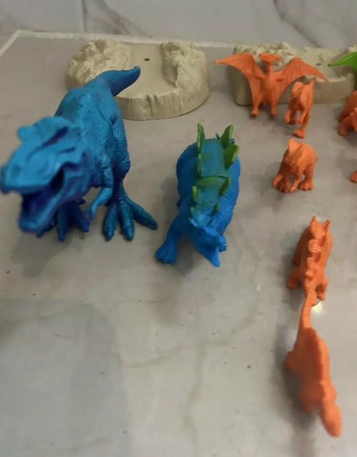 Load image into Gallery viewer, Fun bucket 27 pieces Dinosaurs action figures toy planet .pre Owned
