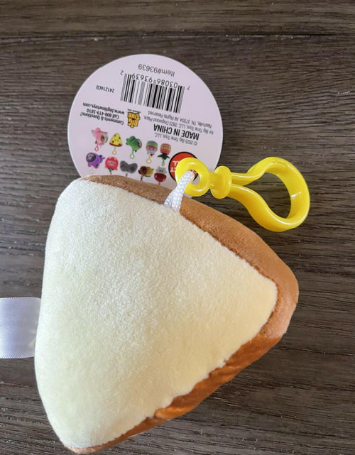 Load image into Gallery viewer, NWT TOY PLANET PLUSH KEYCHAIN PIZZA CUTE GIFT KIDS FREE SHIPPING SUPER SOFT
