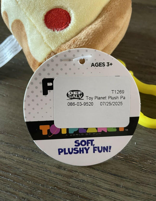 Load image into Gallery viewer, NWT TOY PLANET PLUSH KEYCHAIN PIZZA CUTE GIFT KIDS FREE SHIPPING SUPER SOFT
