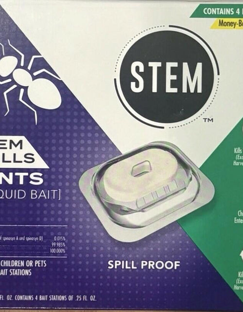 Load image into Gallery viewer, STEM Liquid Ant Bait Spill Proof 4 Stations .25 fl Oz Each Indoor
