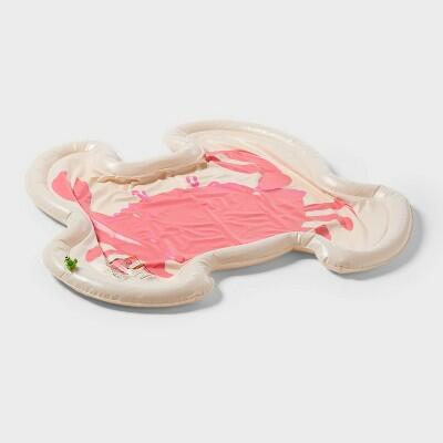 Load image into Gallery viewer, Sun Squad Crab Splash Pad Pink Outdoor Water Play PVC Kids 2+

