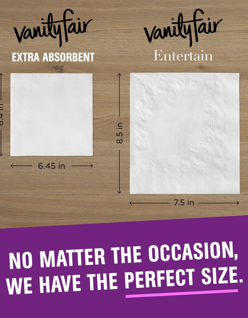 Load image into Gallery viewer, Vanity Fair Premium Paper Napkins Extra Absorbent White 160 Count
