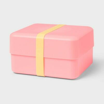 Load image into Gallery viewer, Sun Squad Bento Box Coral Plastic 2 Compartments Dishwasher-Safe
