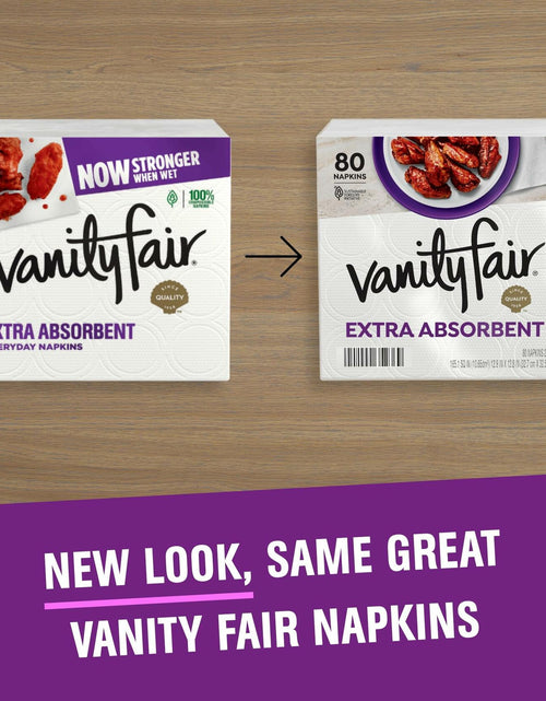 Load image into Gallery viewer, Vanity Fair Premium Paper Napkins Extra Absorbent White 160 Count
