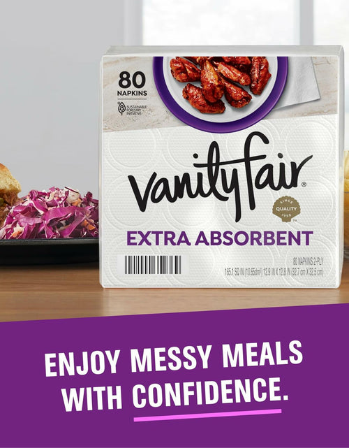 Load image into Gallery viewer, Vanity Fair Premium Paper Napkins Extra Absorbent White 160 Count
