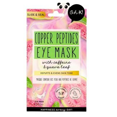 Load image into Gallery viewer, Oh K! Slide &amp; Seal Copper Peptides Eye Mask Guava Leaf 0.15 fl oz
