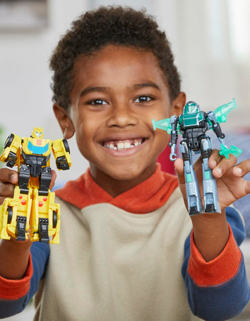 Load image into Gallery viewer, Transformers EarthSpark Cyber-Combiner Bumblebee &amp; Mo Malto Robot Figures
