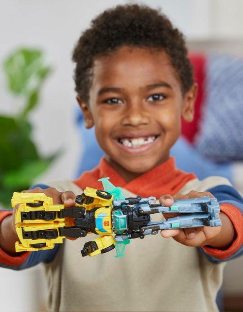 Load image into Gallery viewer, Transformers EarthSpark Cyber-Combiner Bumblebee &amp; Mo Malto Robot Figures
