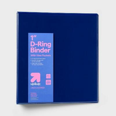 Load image into Gallery viewer, Up &amp; up Durable Ring Binder Clear View Blue 1 Inch
