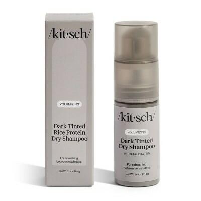 Load image into Gallery viewer, Kitsch Volumizing Rice Protein Dry Shampoo Dark Tinted Powder 1 fl oz

