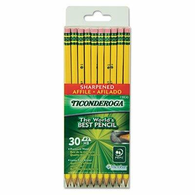 Load image into Gallery viewer, Dixon Ticonderoga No 2 Pencils Latex Free Eraser Presharpened 30 Yellow
