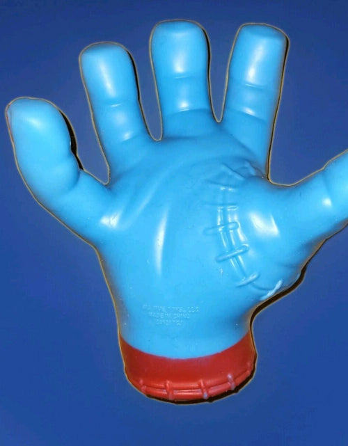 Load image into Gallery viewer, Halloween Zombie Monster Hand Stretchy Squeezy Toy Stress Reliever Blue 8"
