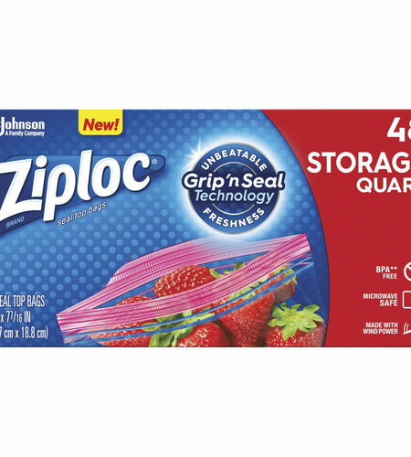 Ziploc Double Zipper Storage Bags DRACB003103CT Clear 0.6 lbs Pack