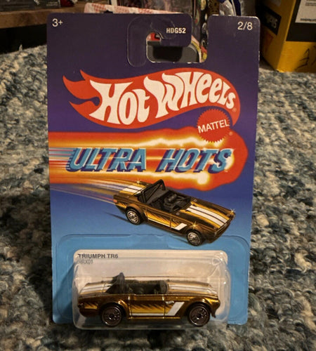 Hot Wheels Ultra Hots Triumph TR6 Copper White 1:64 Diecast Car 2024