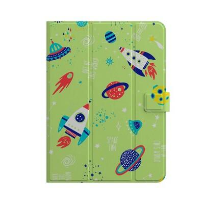 Load image into Gallery viewer, GEMS Kids Space Universal Tablet Case Green Fits Tablets up to 11"

