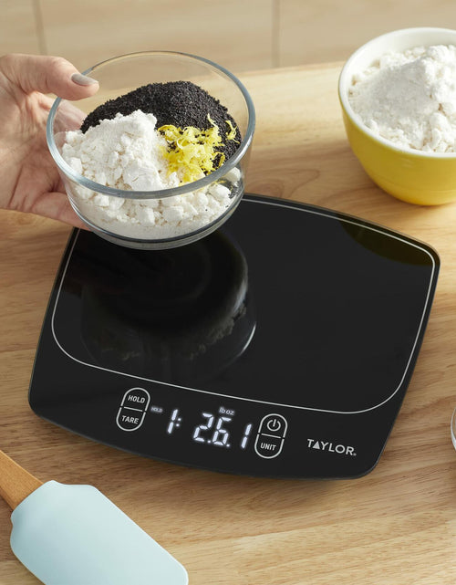 Load image into Gallery viewer, [Like New] Taylor Waterproof Digital Kitchen Scale 11lb Black
