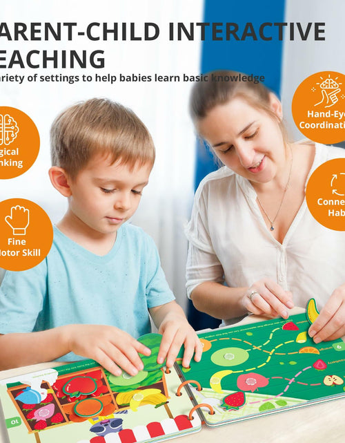 Load image into Gallery viewer, Almond Island Preschool Busy Book Montessori Learning Activity Sticker Book
