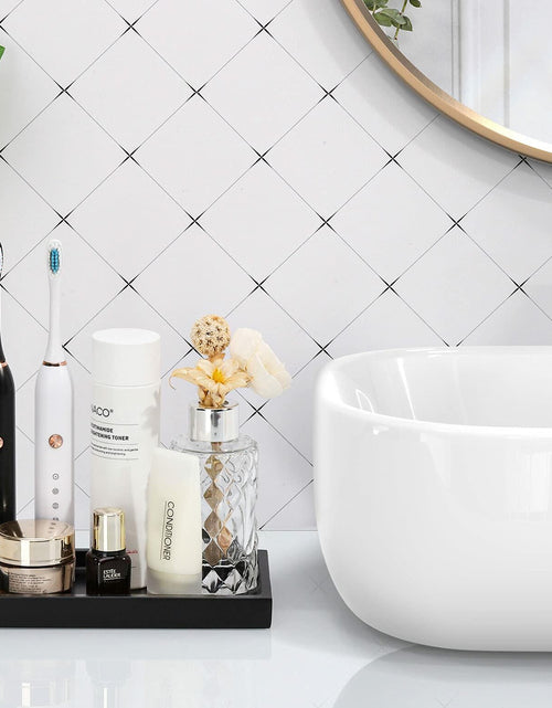 Load image into Gallery viewer, Luxspire Bathroom Vanity Tray Resin Organizer 8x4in Matte Black Mini
